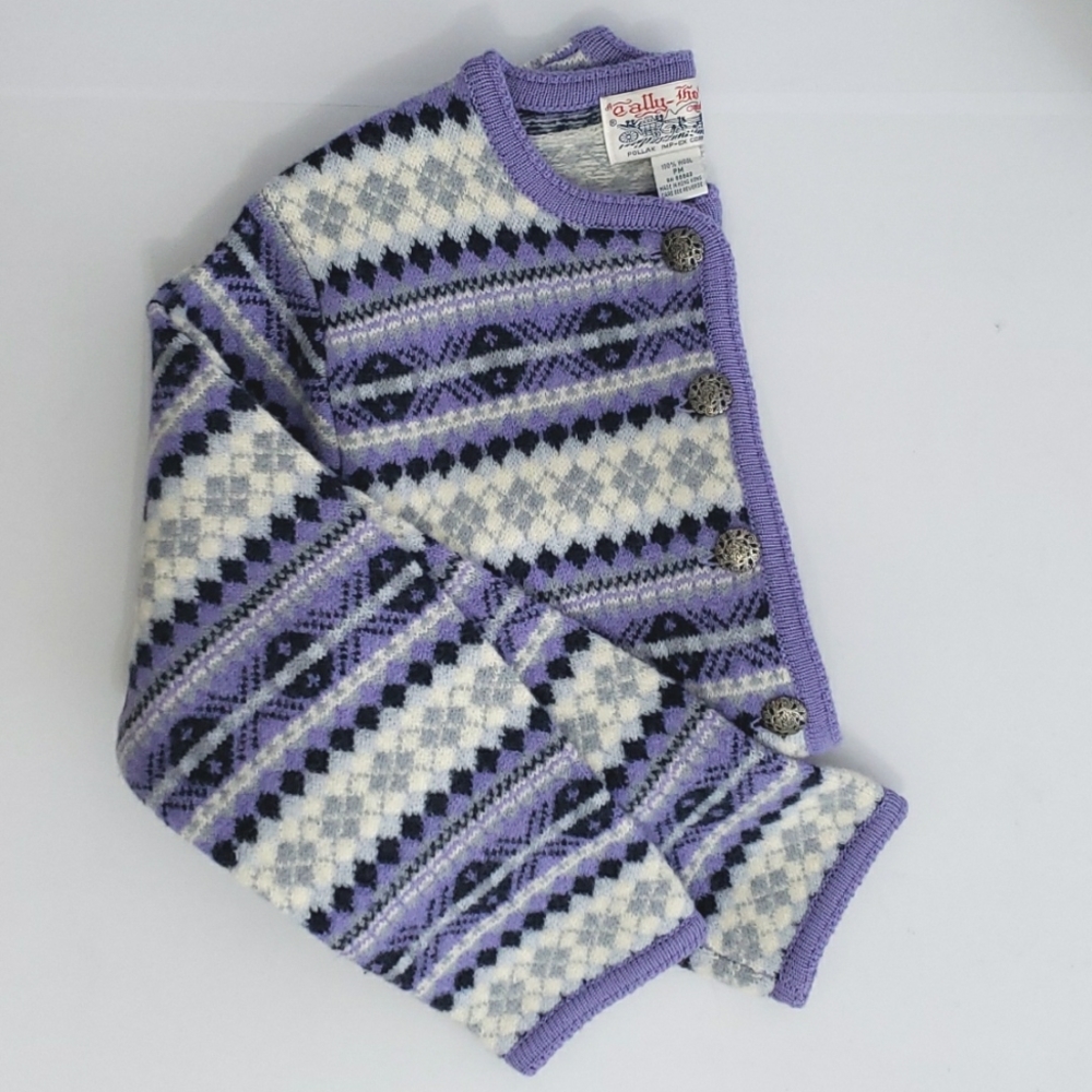 100% Wool Button Front Cardigan Sweater, Women's: PM, $30